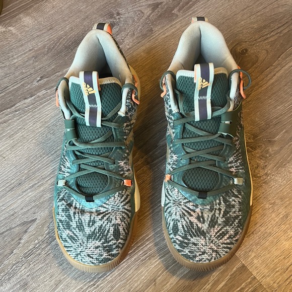 Adidas Harden Step Back 3 Basketball Shoes Green White Mens 12.5 UK 12 EU 47 1/3 main image 9